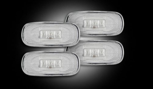 Recon Clear LED Fender Lights 03-09 Dodge Ram Dually